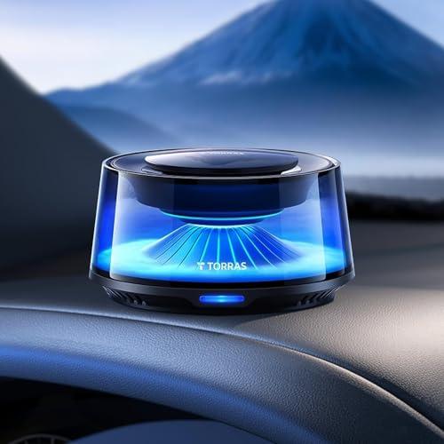 TORRAS Smart Car Air Fresheners, Premium Scenic Fragrance Car Freshener, Auto ON/OFF, White Musk & Cherry Blossom Lasts for 4 months, CF20 Automotive Diffuser