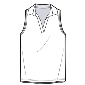 Women's Golf Shirt Sleeveless, V Neck Raceer back Polo Shirts Moisture Wicking, Quick Dry Ladies Tennis T Shirts