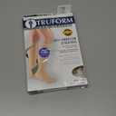 Truform Short Length Surgical Stockings, 18 mmHg Compression for Men and Women, Knee High Length, Closed Toe, Beige, Large (short length)