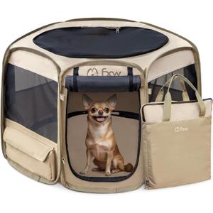 FXW Gotent Unleashed Dog Playpen Designed for Indoor/Outdoor/Travel Use, Suitable for Puppy and Small Dogs, Portable & Foldable, 29 inchPatent Pending