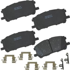 Bendix Premium SBC1005 Ceramic Front Brake Pads for Lexus RX330 2006-2004, RX350 2009-2007, RX400h 2008-2006, Toyota Highlander 2007-2006