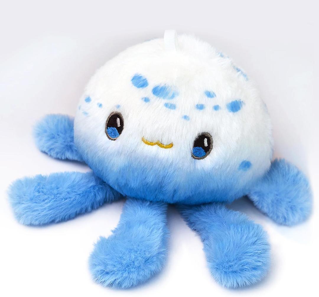 Plush Toy,Blue and White Stuffed Sea Animal, Ocean Stuffed Animals Toys for Ocean Lovers, Unique Gift for Kids, Bedroom Decor, Birthday Gift.(8.66")
