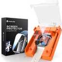 MAGIC JOHN 2 Pack for Apple Watch Series 11(2025) Series 10 46MM Screen Protector, [Automatic Align Tech] Self-Healing Flexible EPU Film, HD Transparent, Anti Scratch, Bubble Free