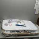 Bassinet Bedside Sleeper,Bedside Bassinet,Rocking Bassinet,Baby Bassinet,3 in 1 Portable Bedside Crib with Mattress,Mobile,Storage,Mosquito Net,6-Height Adjustable Bassinet with Wheels for Newborn (Grey)