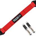 RASTP Limit Strap, Premium Quad Wrap Limit Strap Car Hauler Axle Straps Truck Wrecker Wheel Tie Down Strap with 10,000 Lb Webbing Strength (18 Inch,Red)