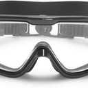 Adult Swim Goggles for Ages 14+  Lightweight Silicone, Anti-Fog Wide Lens, Hair-Safe Buckle, Cotton Pouch (Ink)