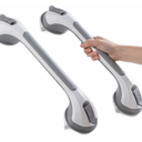 TAILI Grab Bars for Bathtubs and Showers 2 Pack Suction Grab Bar, Heavy Duty Shower Handle Removable Bath Handrails for Seniors and Elderly, Bathroom Safety Grip No Drilling Waterproof,Grey