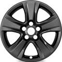 4-Pack Wheel Skins Compatible with Toyota RAV4 / RAV4 Hybrid 2019 2020 2021 2022 2023 2024, 17" 17 inch Alloy Wheel, Snap-on Wheel Cover Replacement, Black Color
