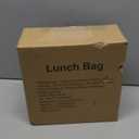 Insulated Lunch Bag for Kids Adult, Small Lunch Box for School Office Work, Triple Layers Insulation Keep Warm Cold Lunch Container Box, Hard Lunch Tote Bag (Black)