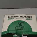 Electric Throw Heated Throw 50''x60'', Striped Flannel & Thicker Sherpa, 5 Heat Settings & 4 Hour Auto Off with FCC/ETL Certified, Overheat Protection & Machine Washable, Great Gift, Light Grey