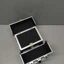 Joligrace Makeup Train Case for Girls Cosmetic Box Kids Jewelry Organizer Hair Accessories Mosaic Orange