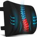 Niceeday Lumbar Support Pillow for Office Chair Car, Gaming Chair Lower Back Pain Relief Memory Foam Cushion with 3D Mesh Cover Ergonomic Orthopedic Back Rest Lower Back Support