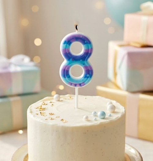 8 Birthday Candle