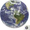 Space Earth Puzzles for Adults 1000 Pieces, Round Planet Solar System Decorative Painting,Hard Circle Galaxy Jigsaw Puzzles as Space Wall Decor(26.5"x26.5"), 1:1 Poster