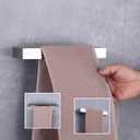 GERZWY Bath Towel Holder SUS304 Stainless Steel Towel Hanger Towel Ring for Bathroom Lavatory Wall Mount Contemporary Style, Brushed Finish HG1706-LS