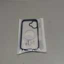 FNTCASE for iPhone 16 Case Clear: Magnetic Phone Cases with Screen Protector Drop Proof Compatible with Magsafe Slim Anti Yellowing Rugged Shockproof Protective Transparent Cell Cover (B-Blue)