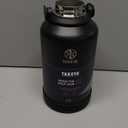 Takeya Actives Water Bottle with Spout Lid - Bottle with Double Stainless Steel Insulation - Dishwasher Safe & BPA-Free - Bottle with Spout Lid & Removable Bumper - 64 oz, Onyx