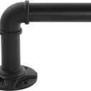 Industrial Curtain Rod Adjustable 1 Inch Black Curtain Rods for Windows 120 to 170 Inch - Perfect Indoor/Outdoor, Room Divider Curtain Rod (30-168")