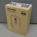 TECKNET Wireless Mouse, 2.4G Ergonomic Optical Mouse, Computer Mouse for Laptop, PC, Computer, Chromebook, Notebook, 6 Buttons, 24 Months Battery Life, 2600 DPI, 5 Adjustment Levels - Purple