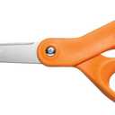 Fiskars 8-Inch Multi-Purpose Scissors  Orange Durable Stainless Steel Blades for Crafting, Office, and Home Use, Ergonomic Design
