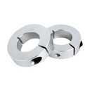(Pack of 4) Shaft Collar Bore 25mm, Aluminum Alloy One Piece Shaft Collar Clamp Style, 45mm OD, 12mm Thickness, with M5 Set Screws