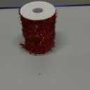 66ft Metallic Holiday Tinsel Twist Glitter Garland Decoration for Christmas Tree, Wedding & Birthday Parties (Red)