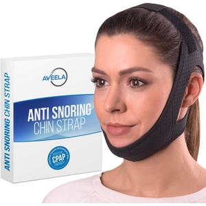 Chin Strap for Sleeping | 3 Sizes Anti Snoring Chin Strap, Anti Snoring Device for Men and Women | Double Airflow Jaw Strap, Stop Snoring Solution Chin Strap - Medium Chin Strap for CPAP Users
