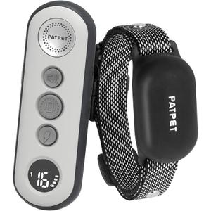 PATPET Dog Training Collar with Remote - Electric Dog Shock Collars for Small Medium Large Dogs, 3 Adjustable Safe Modes Rechargeable Waterproof E Collar for Dogs (8-120 lbs)
