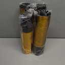 supernal 200pcs Black Plastic Cups 10oz  Disposable Cups with Gold Rim, Premium Black and Gold Plastic Cup, Disposable Cocktail for Wedding, Birthday, Halloween, Christmas & Thanksgiving Parties