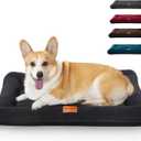 Dog Crate Bed Mat, Indestructible Dog Bed, Chew Proof Pet Mat for Large Medium Small Pet, Washable & Anti-Slip for Dogs and Cats Cozy Sleeping (Grey)