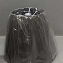 GOSO Gray Lamp Shades Set of 2 Small- 596.4inch(Spider) Drum Lamp Shade Natural Faux Silk Lampshades for Table Lamps Replacement No Assembly Required-Modern Bell