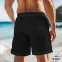 Men's Swim Trunks with Funny Print Quick Dry Swimsuits Beach Shorts with Pockets Summer Gifts (L)