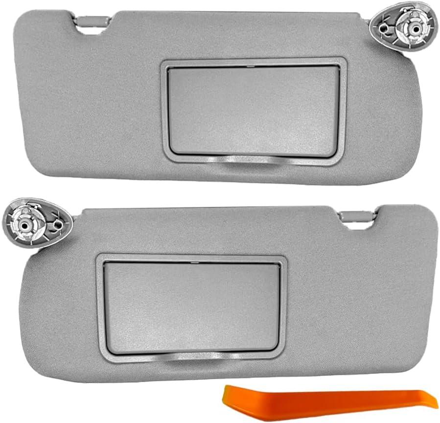 Right and Left Sides Sunvisor 83280-TLY-H11ZB 83230-TLY-H11ZB Compatible with Honda CR-V 2017-2022 83280TLYH11ZB 83230TLYH11ZB(Gray 1 Pair)