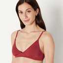 Amazon Essentials Womens Light-Support Classic Bikini Swimsuit Top (XX-Large, Brick Red)