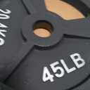 Fitvids 2-Inch Olympic Cast Iron Weight Plate for Strength Training & Weightlifting, Multiple Sizes