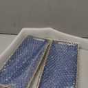 MAONAME Royal Blue Vanity Tray Set of 2, Plastic Decorative Tray with Handles, Long Narrow Trays, Rectangular Bathroom Trays for Toilet Tank, 13.8" X 6" X 1.57"