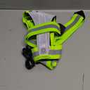 Zacro LED Reflective Vest Running Gear, 5 Lights Colors High Visibility Reflective Running Gear Rechargeable Light Up Running Vest for Walking Running Cycling, Adjustable for Men Women Kids (Bright Green)