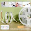 PAUTIX Dotless LED Lights,RGB Smart IC COB LED Strip Lights Addressable 16.4ft,UL-Listed 24V Chasing Effects Color Changing Flexible Tape Light for Party Kitchen Bedroom(Without Controller&Adapter)