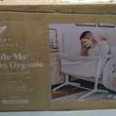 Baby Delight Beside Me Serenity Bassinet | Lightweight Bedside Sleeper & Baby Bassinet | 7-Position Height Adjustment | 100% GOTS Certified Organic Cotton Fabric | Organic Oat