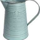 APSOONSELL Shabby Chic Metal Jug Vase Pitcher Flower Holder for Home Decoration