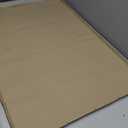 TRZZ Silicone Waterproof Under Sink Mat 31" x 22", Drip Tray and Cabinet Liner for Kitchen and Bathroom, Prevents Water Damage and Organizes Cabinets (Beige)