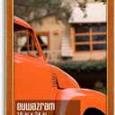 Suede 16x24 Frame - Single Frame, Christmas Elegant Brown 16 x 24 Poster Frame, 16x24 Picture Frame for Artwork Puzzles Photos and Movie Posters