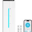 9L/2.4Gal Smart Cool Mist Humidifier, Top Fill Quiet Humidifier Large Room, Covers 550ft, App & Remote Control, 60H Runtime, 7 Colors Light, 4 Mist Modes Humidifiers for Bedroom, Office, White