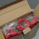 AmyHomie Artificial Flowers Red Rose 50pcs Real Looking Fake Roses w/Stem for DIY Wedding Bouquets Centerpieces Arrangements Party Baby Shower Valentines Day Christmas Tree Decorations