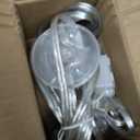 2 Pack Clear Extension Cord with Foot Switch 3 Outlet 10FT Invisible Extension Cord 2 Prong Power Cable Male to Female, for Christmas Tree Lighting Holiday Lighting, UL-Certified, 13A/125V, 2 x 16 AWG