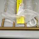 Towel Warmers for Bathroom, Wall Mounted Hot Towel Racks, Heated Towel Drying Rack with Timer & Temperature Multi-Level Adjustable (4 Bars Brushed Gold, Hardwired)