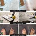 Medipaq Greatideas Non-Slip Mat and Rug Grippers - Stop Your Mats and Rugs from Slipping and Sliding! Black 4X Pack