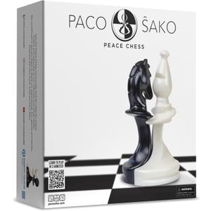 Paco Sako Peace Chess Game, Super Fun for Chess Lovers, Make Peace While Playing Chess, not War - Chess Set Board Game for Peace Makers | 2-Players
