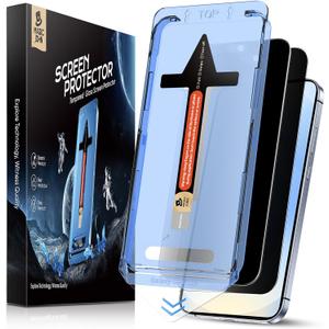 MAGIC JOHN 2 Pack for Samsung Galaxy S25 6.2 inch Privacy Tempered Glass Screen Protector, 28Anti-Spy, Bubble Free, Auto Dust-Elimination, Easy Installation