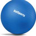 GalSports Yoga Ball for Exercise & Physical Therapy, Anti-Burst Stability Ball, Slip Resistant, Home Gym Fitness, Balance Chair Blue, Size: M(22ines/55cm/No Pump)